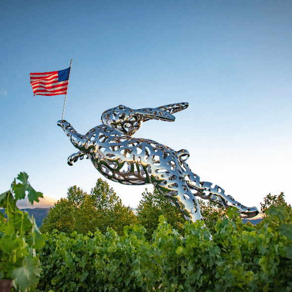 Hall Winery Bunny 4th of July 