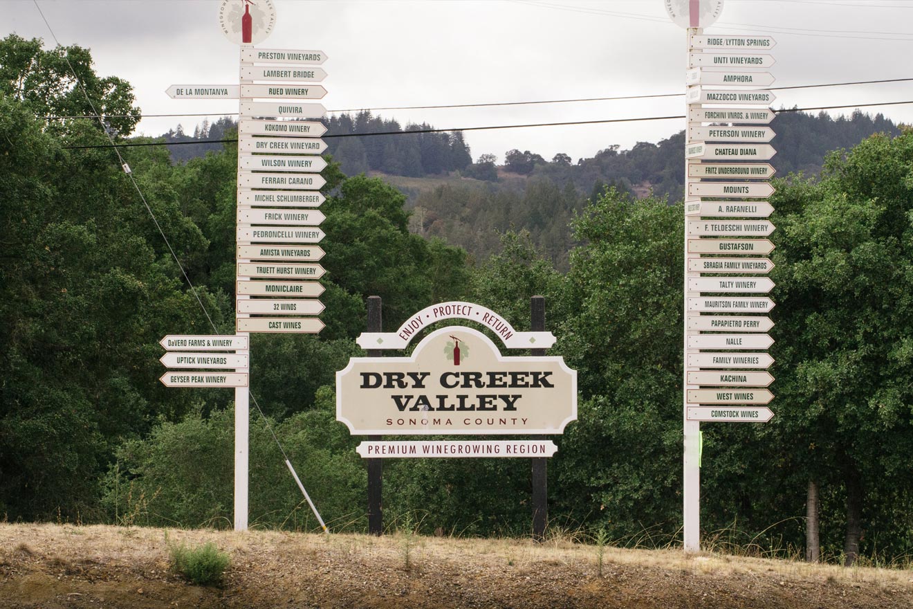 Winery Directional Signs 